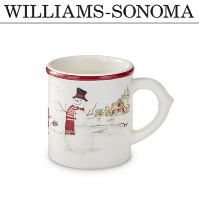 [해외][윌리엄 소노마] Snowman Kids&#039; Mugs, Set of 4
